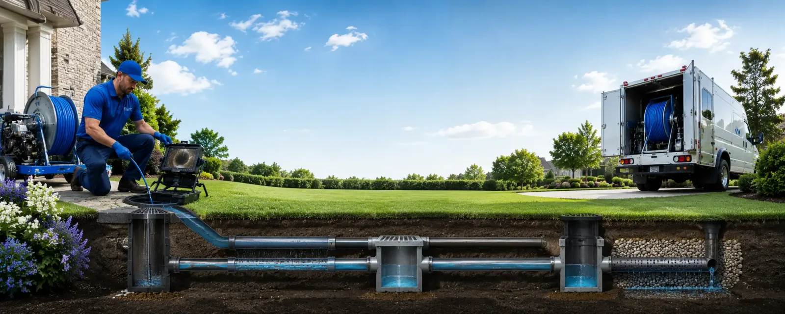 Outdoor drain cleaning information for Barnum, IA